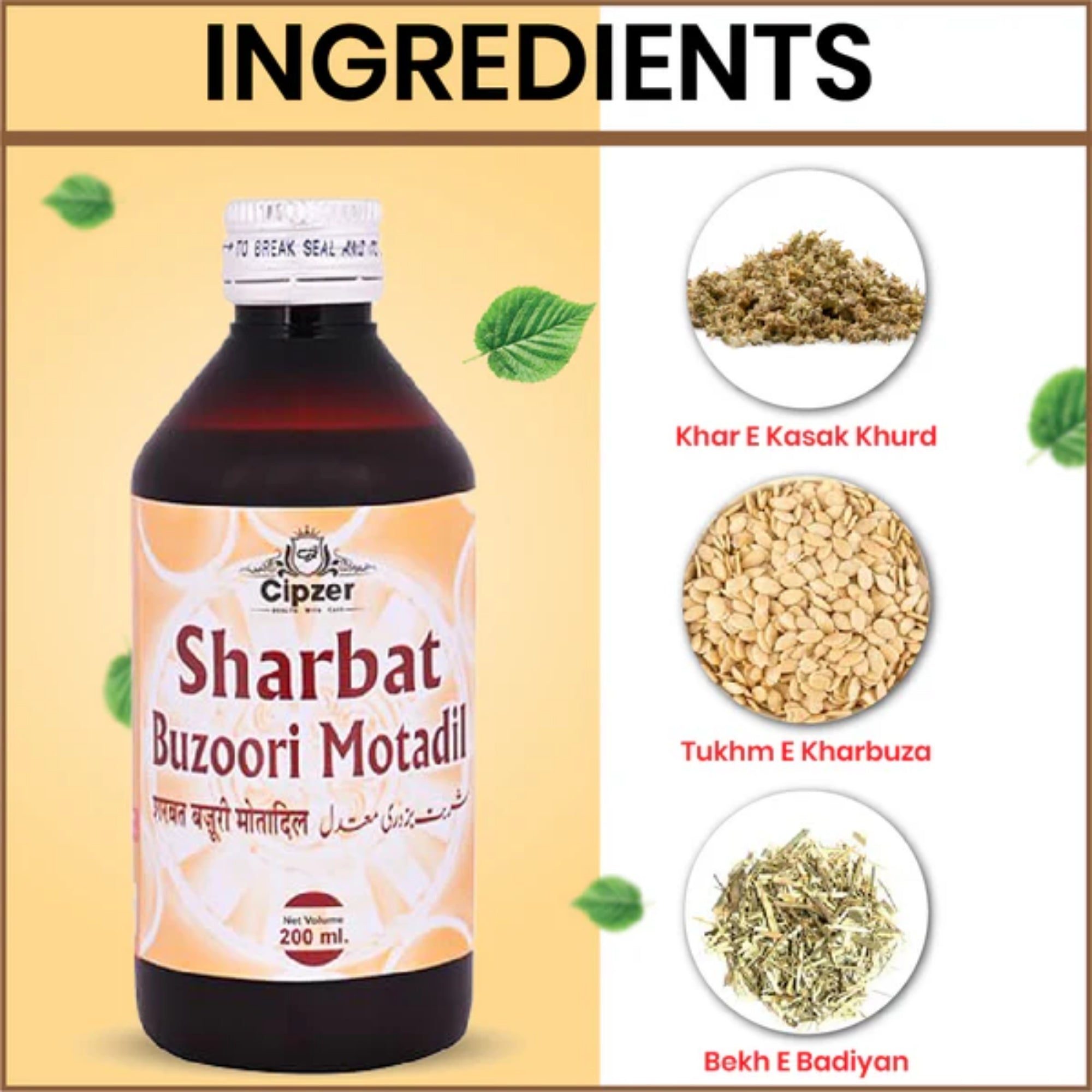 Cipzer Sharbat Bazoori Motadil