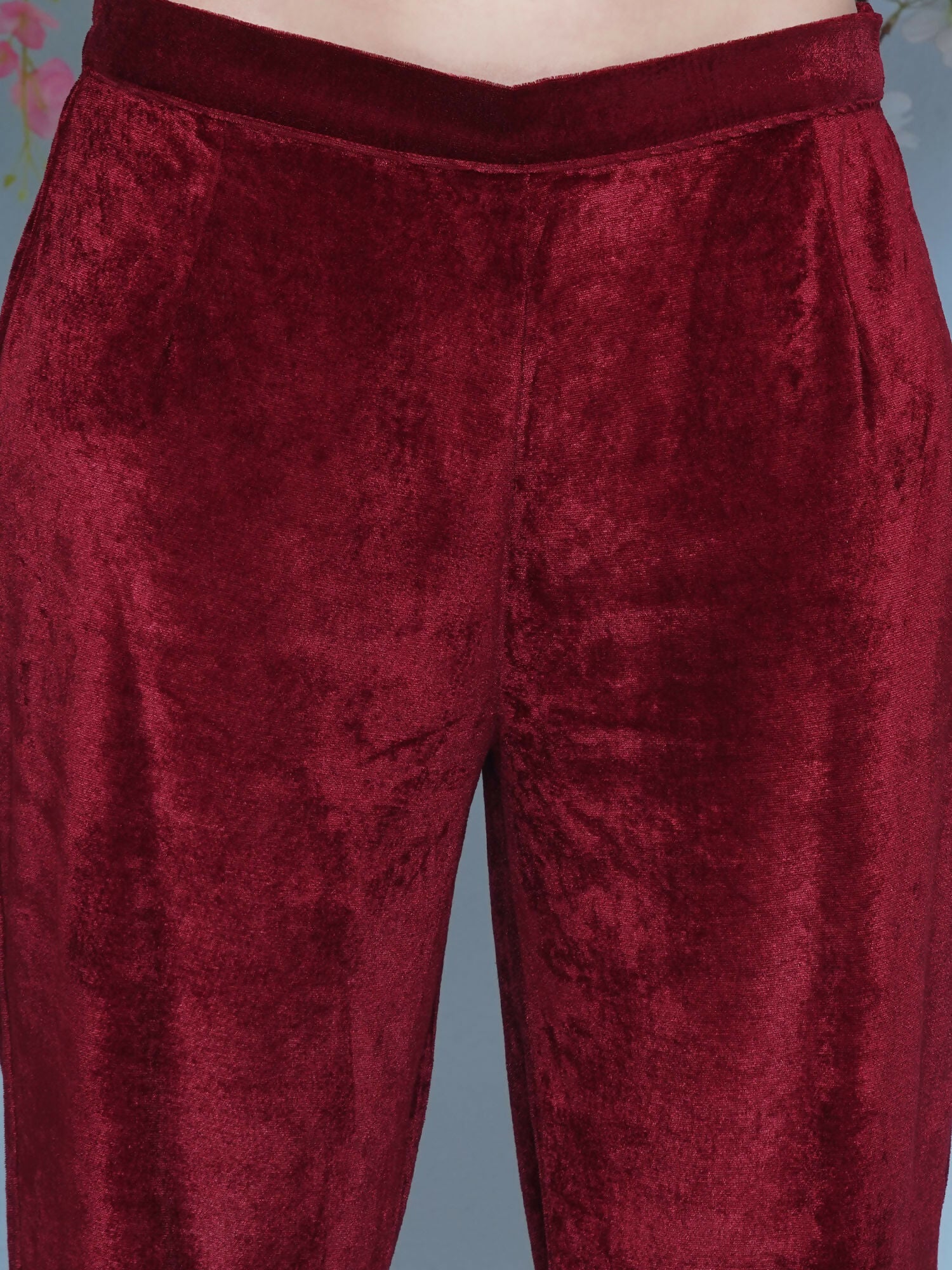Joban Fashion Maroon Hand Embellished Coord Set