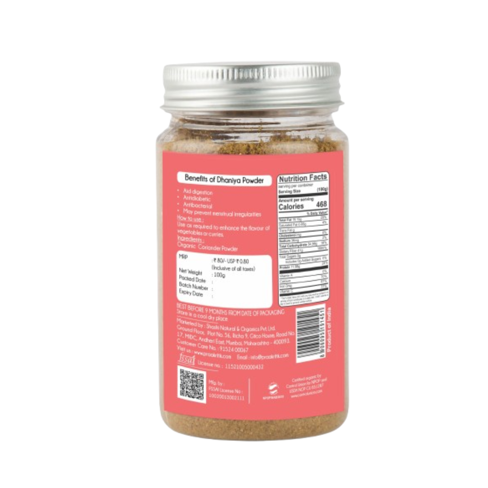 Praakritik Organic Dhaniya Powder