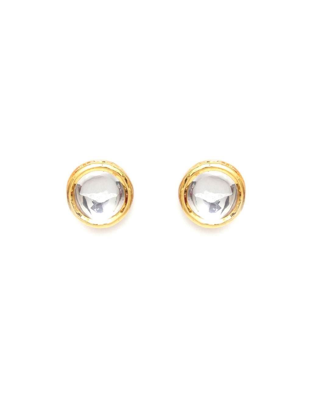 Kundan Studs (Gold) - Ruby Raang