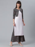 Ahalyaa Light Pink Crepe Solid Kurta And Palazzo Set With Jacket