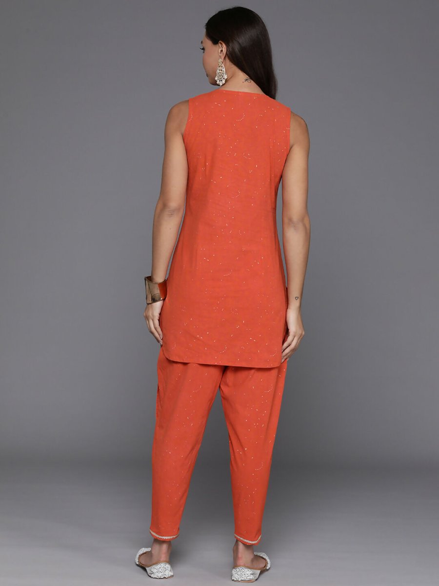 Ahalyaa Women's Traditional Wear Co-ods - Orange