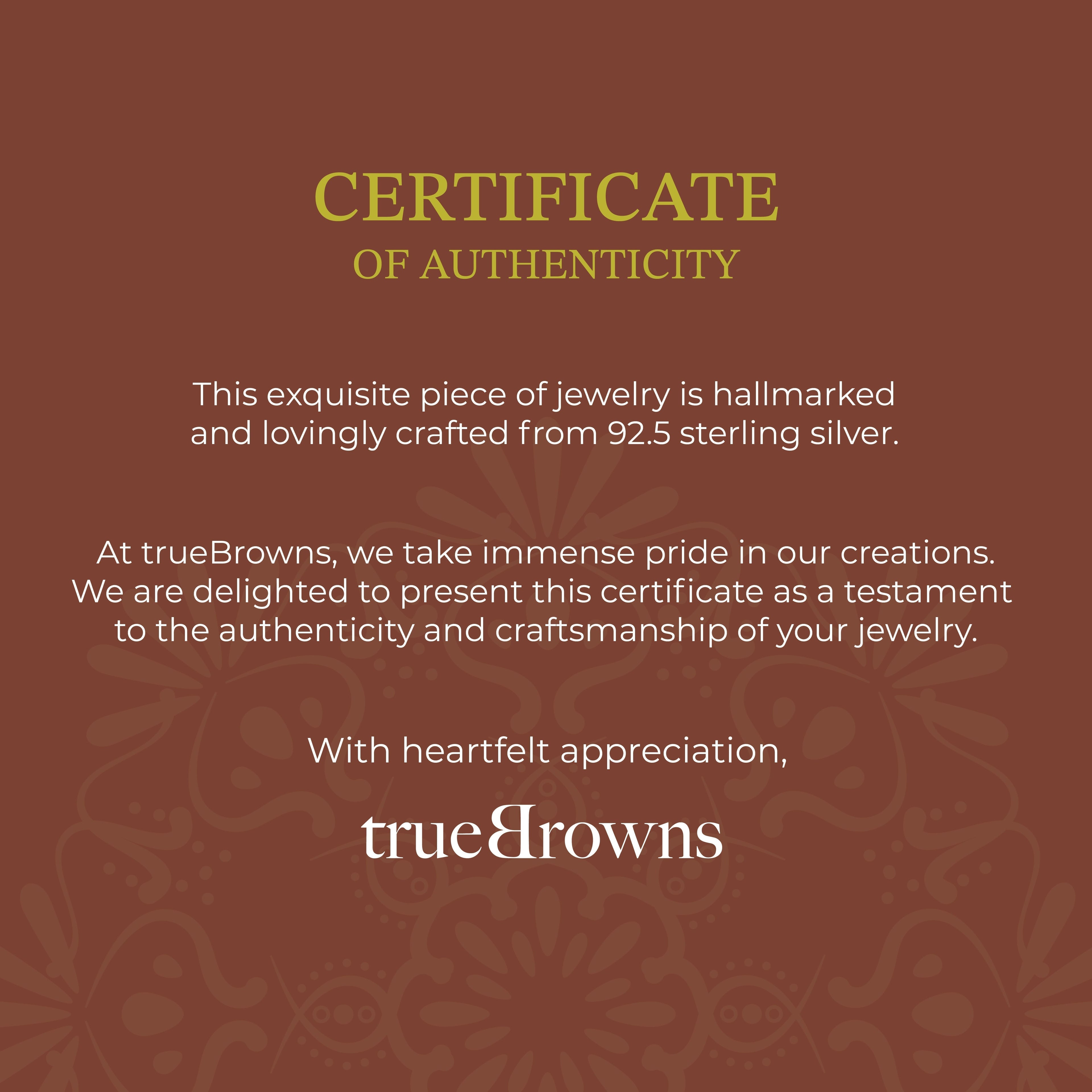 trueBrowns 925 Sterling Silver Precious OM Bracelet Rakhi