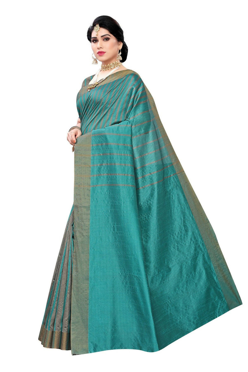 Vamika Cotton Silk Weaving Paithani Rama Saree (Paithani Rama)