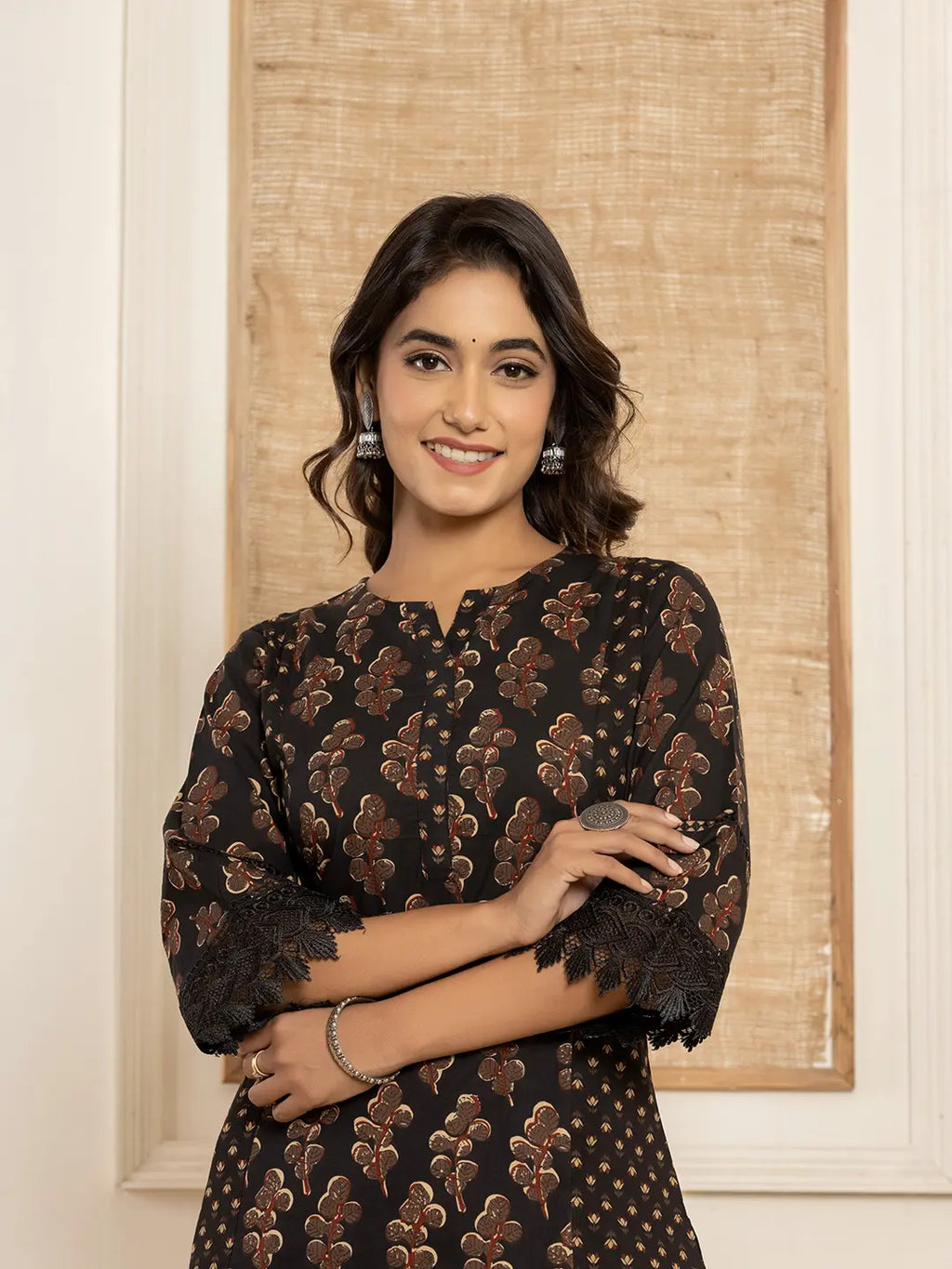 Yufta Cotton Black Co-Ord Set