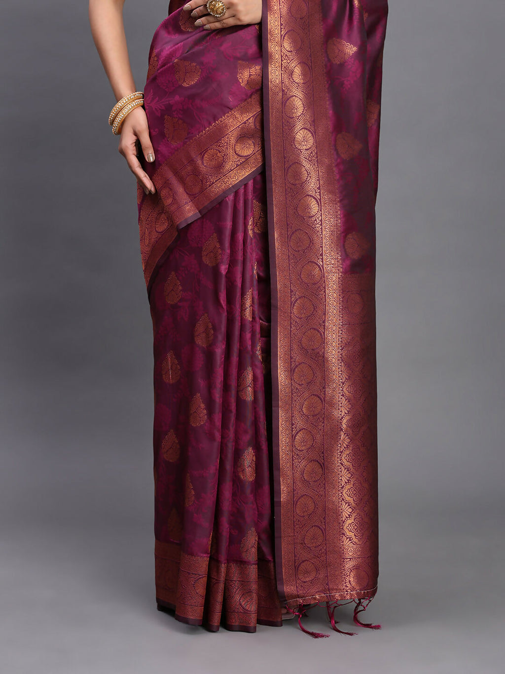 Shree Shyam Fashion Silk Purple Saree