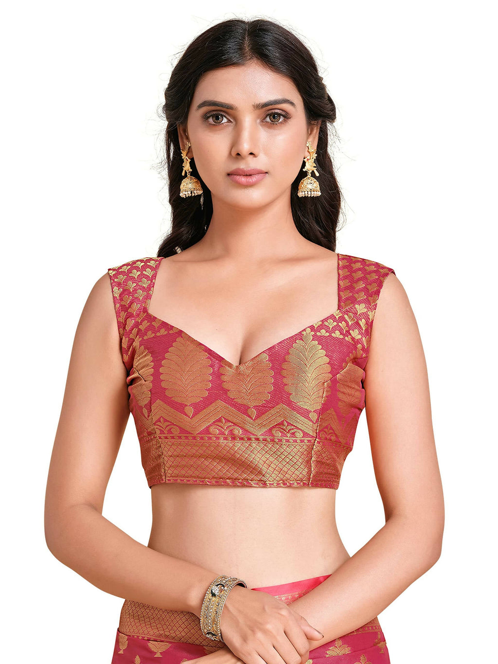 Mimosa Women's Mysore Silk Pink Saree