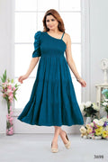 Joban Fashion Heavy Muslin Airforce Blue Color Tunic