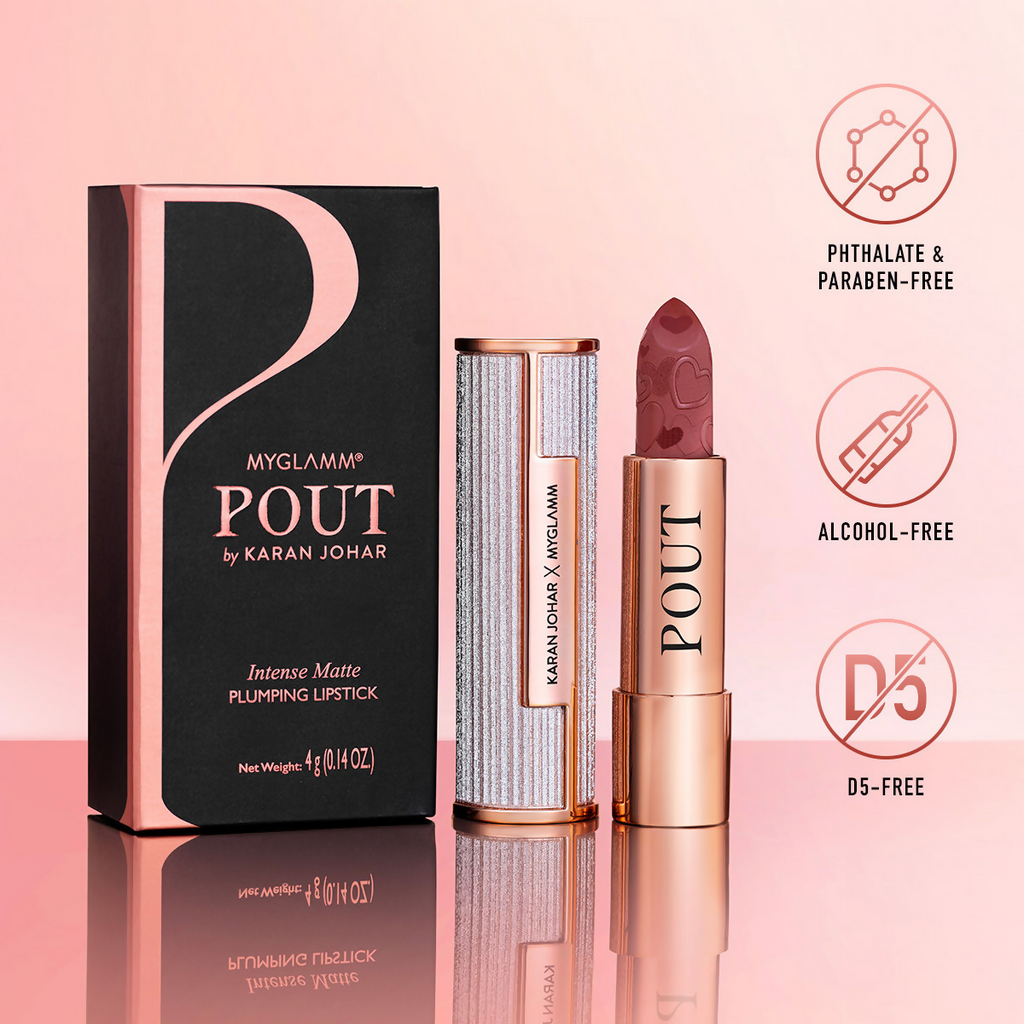MyGlamm Pout By Karan Johar Intense Matte Plumping Lipstick - Sensational Pout