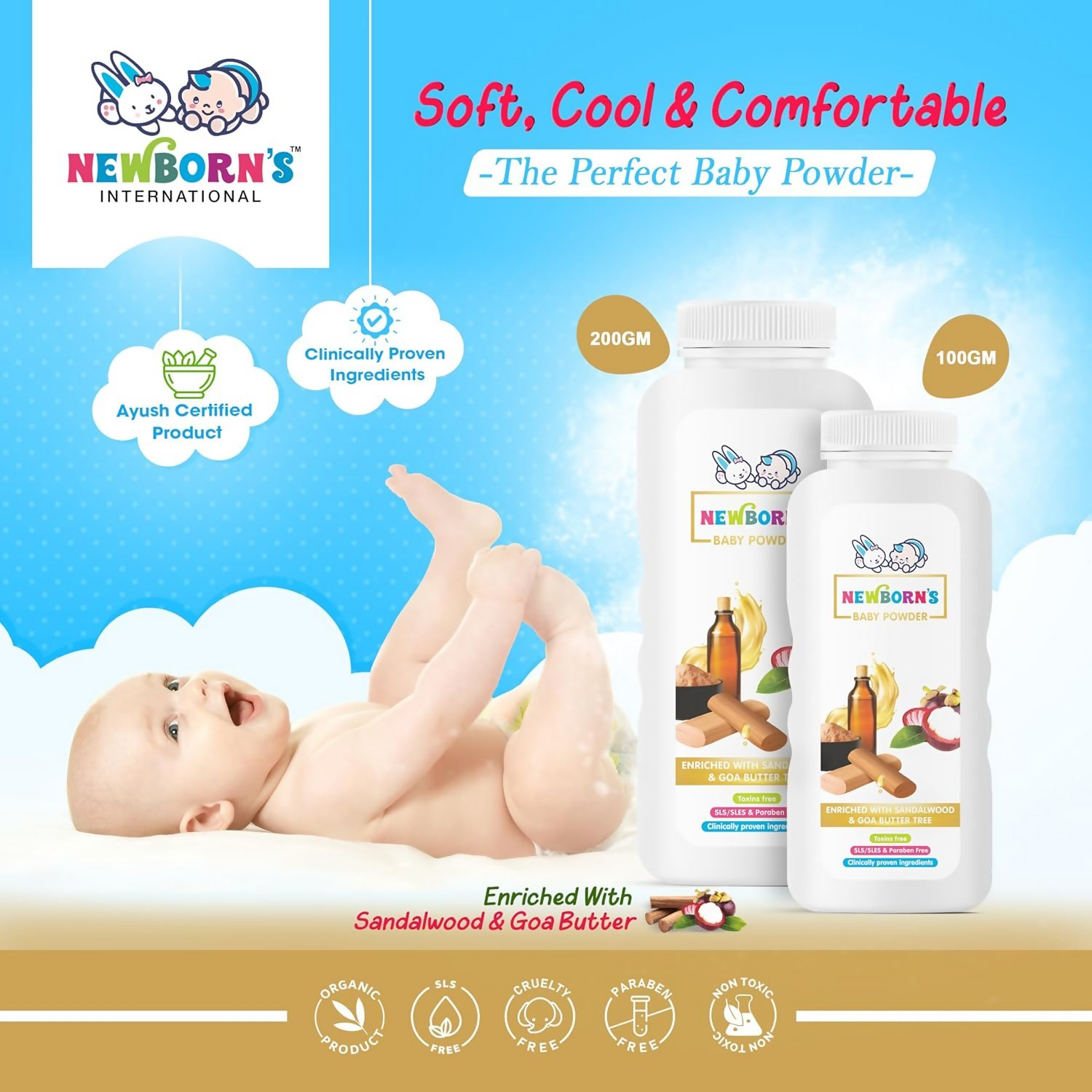 Newborn's Natural Baby Powder