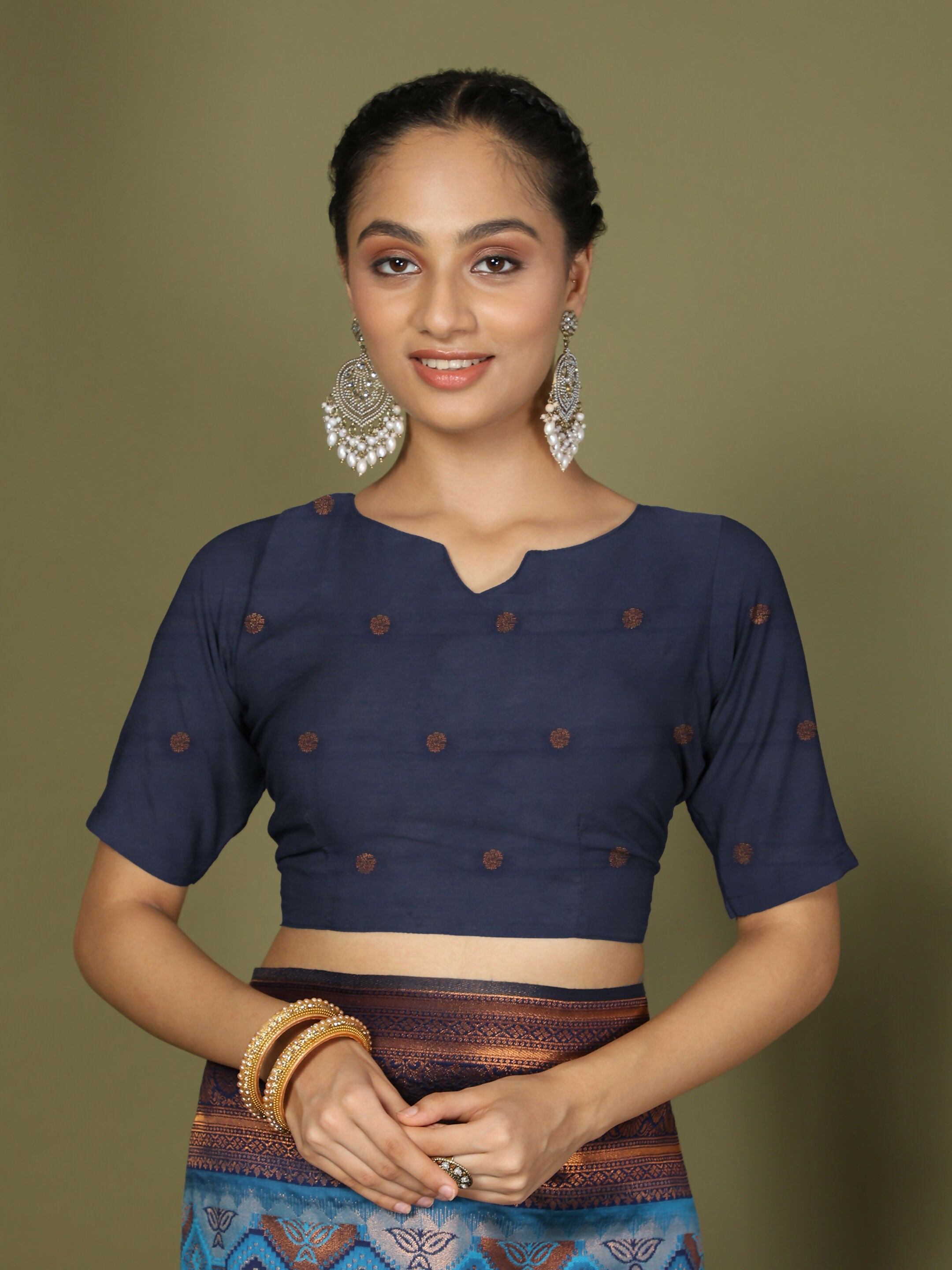 Shree Shyam Fashion Lichi Silk Sky Blue Saree
