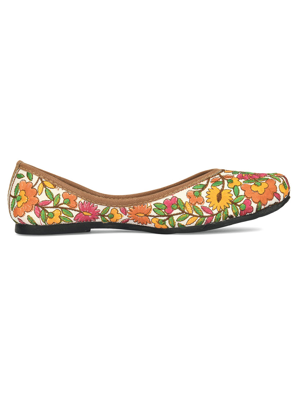 Desi Colour Women Indian Ethnic Footwear-Cushioned Multicolour