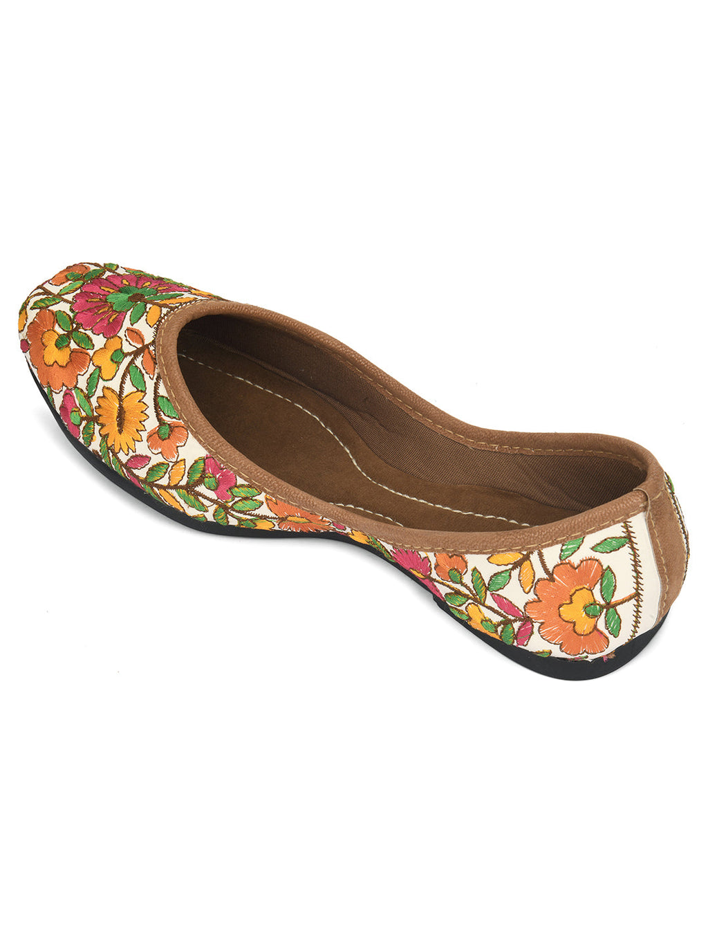 Desi Colour Women Indian Ethnic Footwear-Cushioned Multicolour