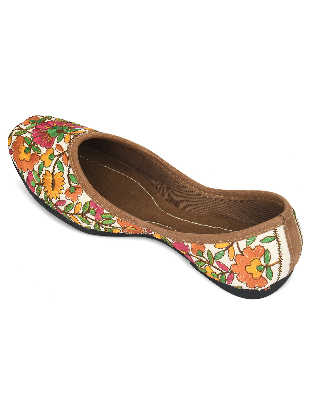 Desi Colour Women Indian Ethnic Footwear-Cushioned Multicolour