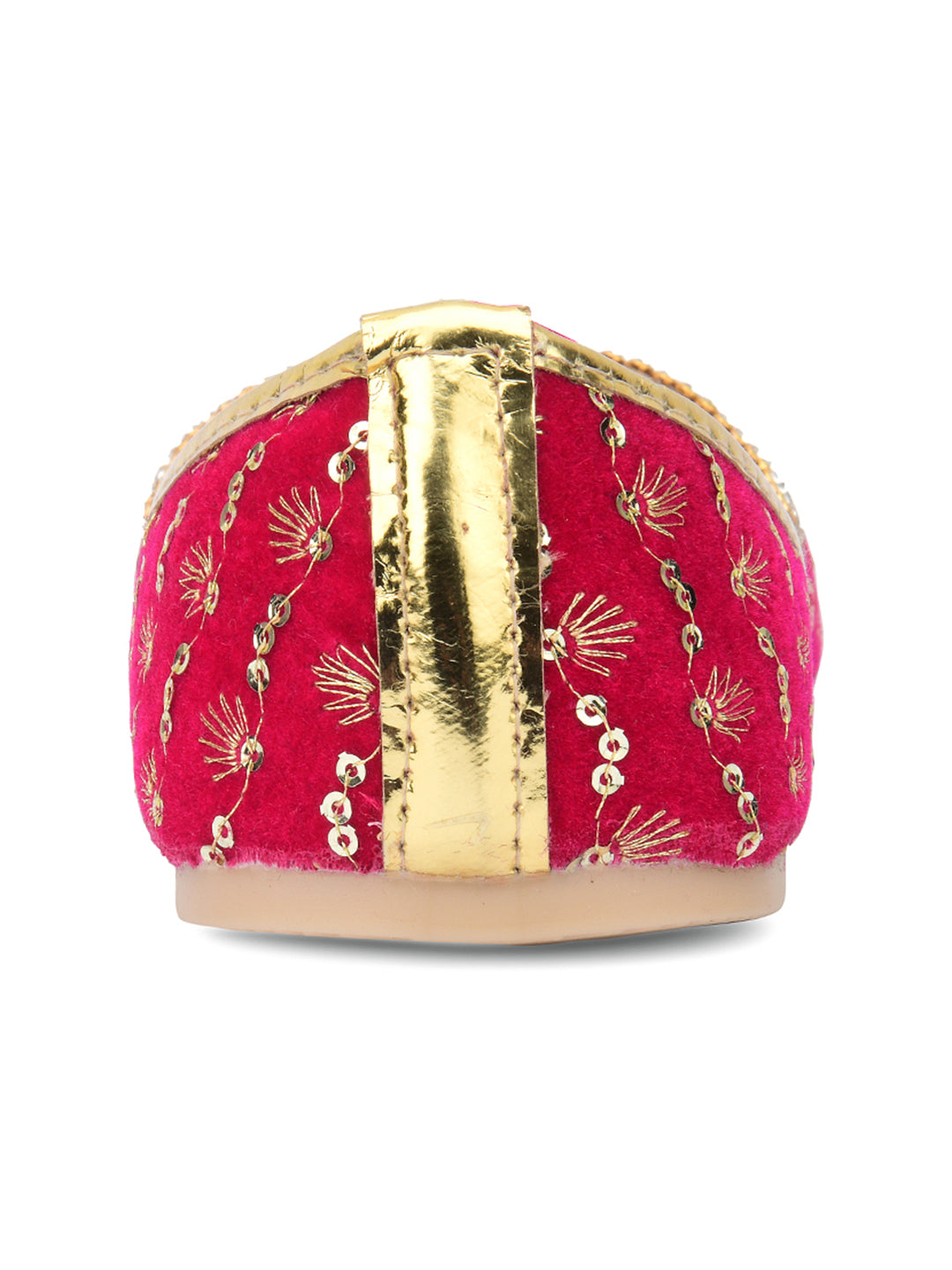 Desi Colour Women Indian Ethnic Footwear-Pink Star