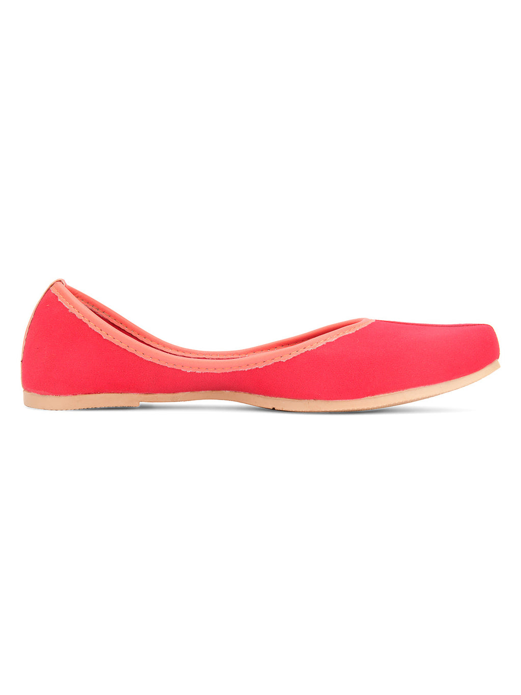 Desi Colour Women Indian Ethnic Footwear-Basic Suede -Pink