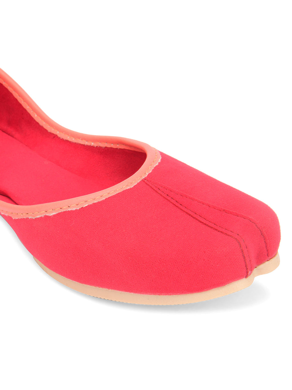 Desi Colour Women Indian Ethnic Footwear-Basic Suede -Pink