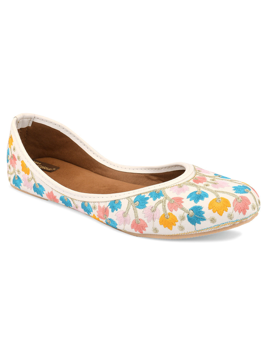 Desi Colour Women Indian Ethnic Footwear-Multi Heavy Work-LR