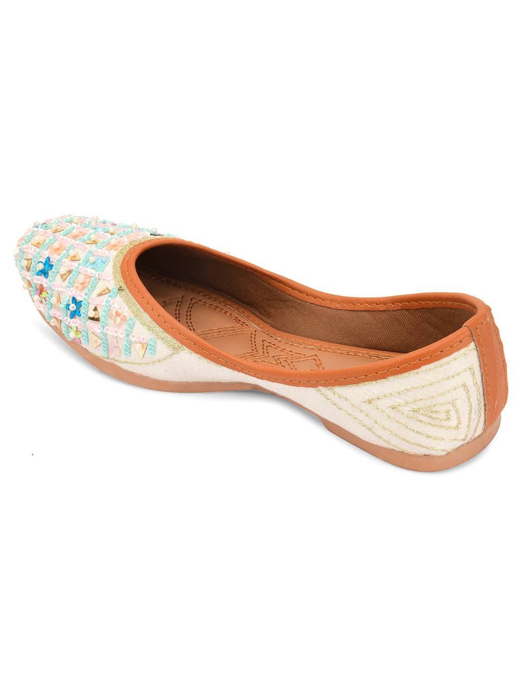 Desi Colour Women Indian Ethnic Footwear-Multi Star