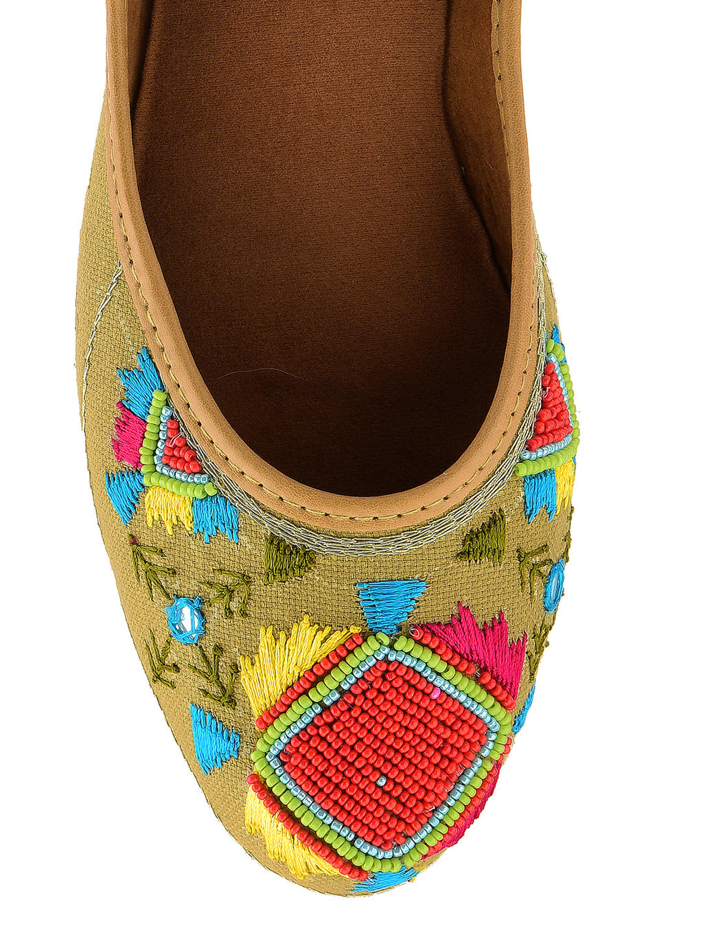 Desi Colour Women Indian Ethnic Footwear-Daily Wear Jute Rhombus