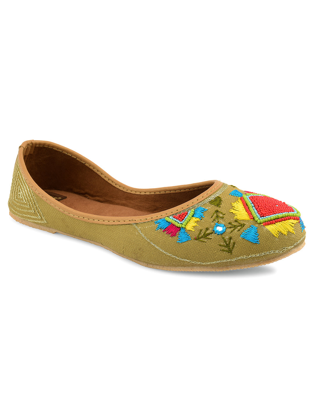 Desi Colour Women Indian Ethnic Footwear-Daily Wear Jute Rhombus
