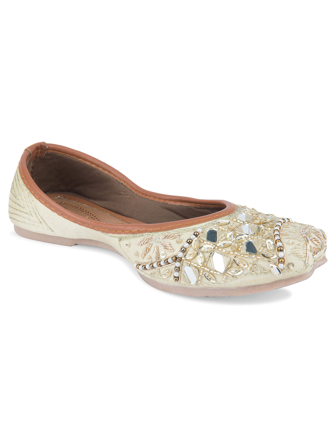 Desi Colour Women Indian Ethnic Footwear-Heavy Emb -1