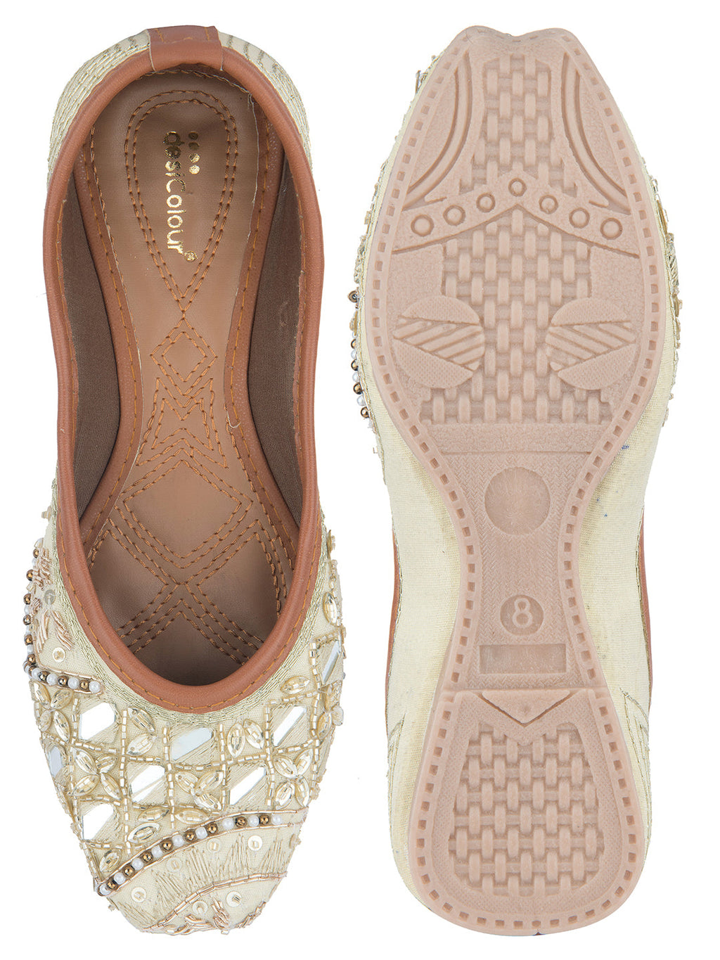 Desi Colour Women Indian Ethnic Footwear-Heavy Emb -1