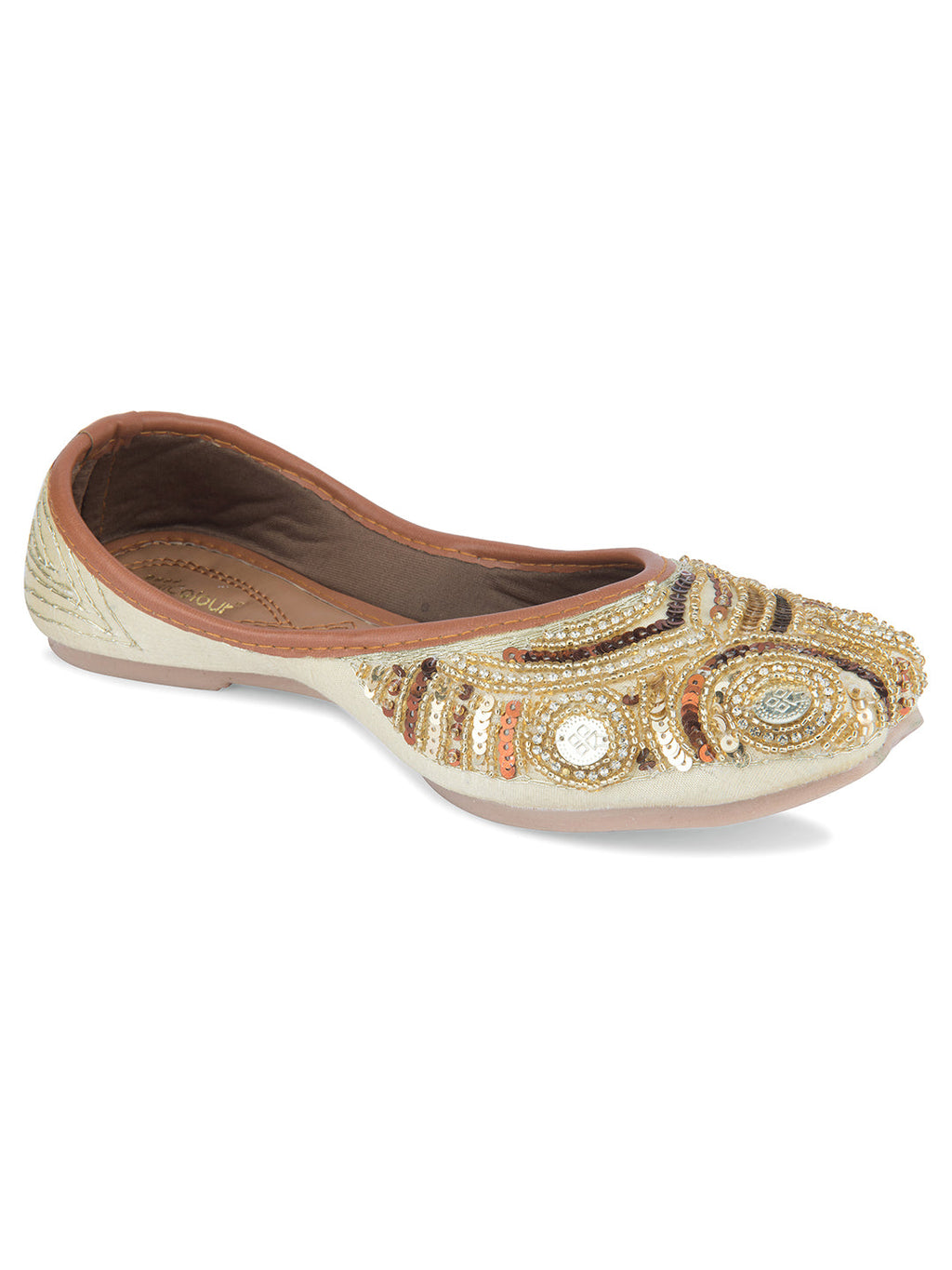Desi Colour Women Indian Ethnic Footwear-Heavy Emb -2