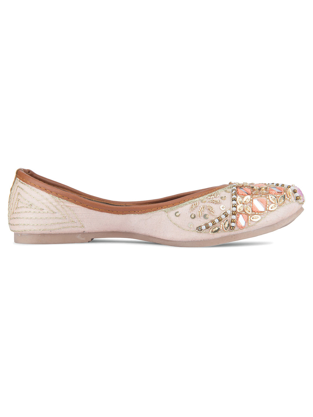 Desi Colour Women Indian Ethnic Footwear-Heavy Emb -4