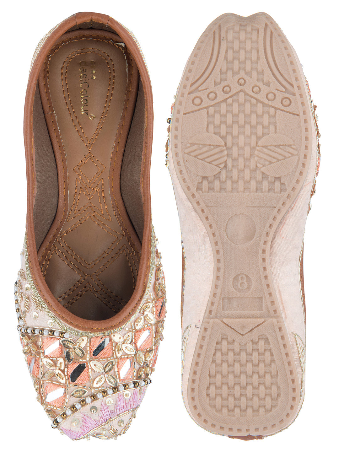 Desi Colour Women Indian Ethnic Footwear-Heavy Emb -4