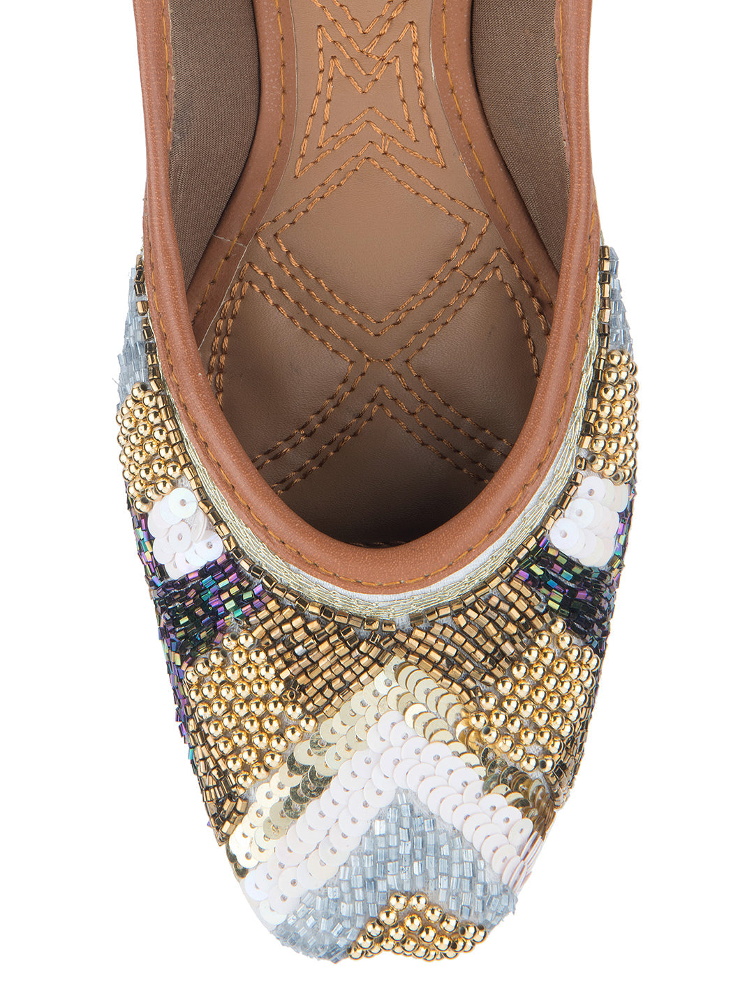 Desi Colour Women Indian Ethnic Footwear-Heavy Emb -17
