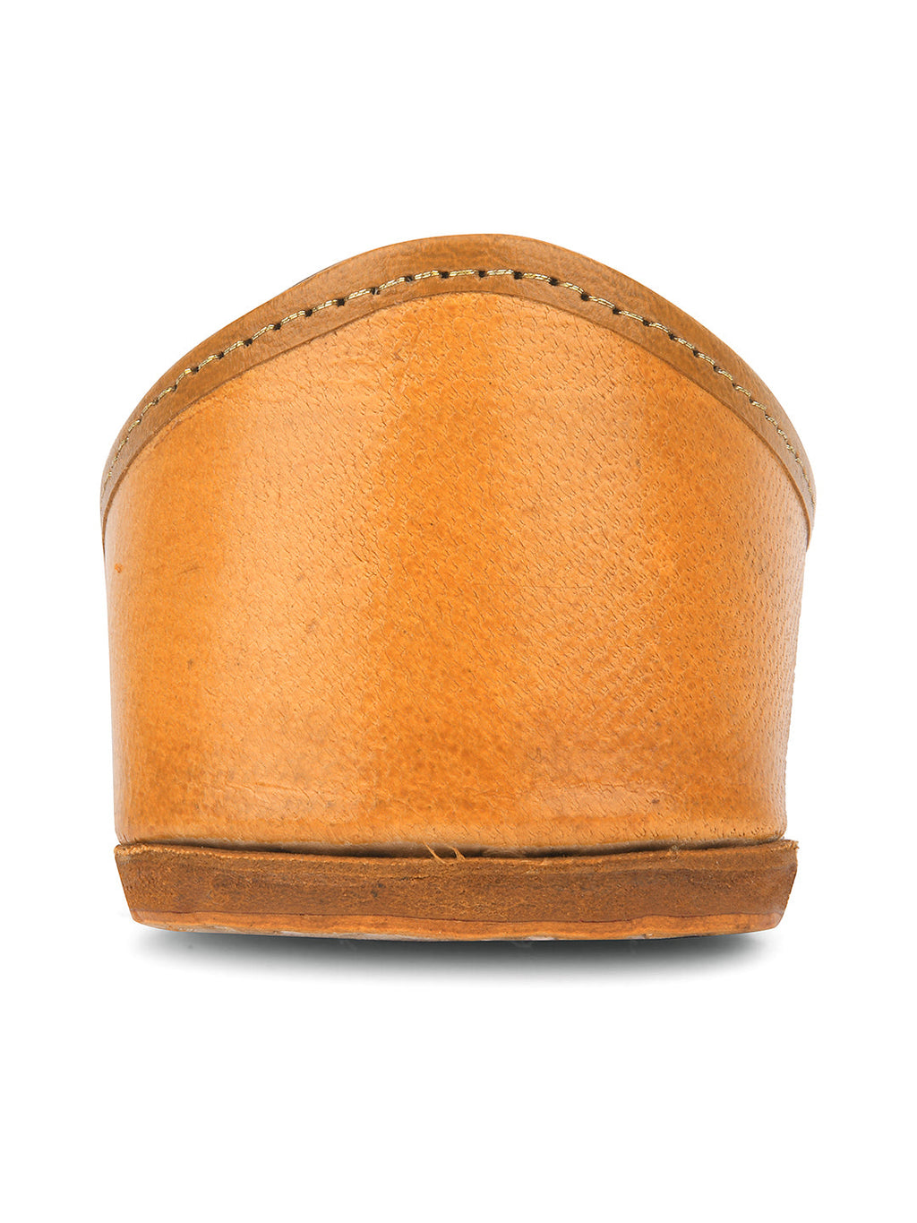 Desi Colour Women Indian Ethnic Footwear-Tan Leather Laser Cut