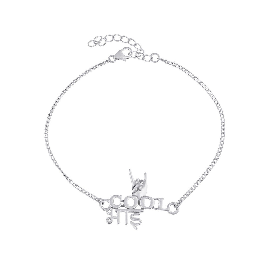 trueBrowns X Voylla 925 Sterling Silver Precious Cool Bhai Bracelet Rakhi