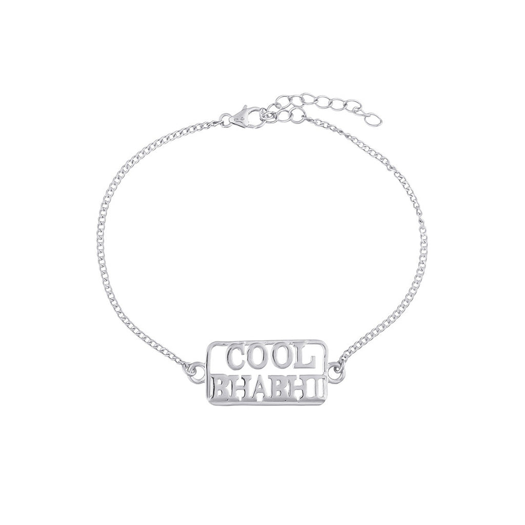 trueBrowns 925 Sterling Silver Precious Cool Bhabhi Bracelet Rakhi