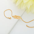 trueBrowns 925 Sterling Silver Gold-Polished Gold Micron Plated Cool Bhai Bracelet Rakhi