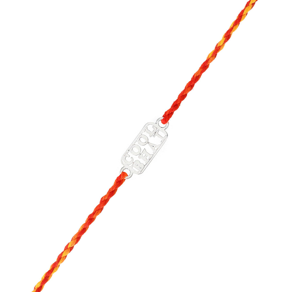 trueBrowns 925 Sterling Silver Precious Cool Bhai Thread Rakhi