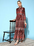 Ahalyaa Women's Beautiful Black Color Digital Print Velvet Kurta