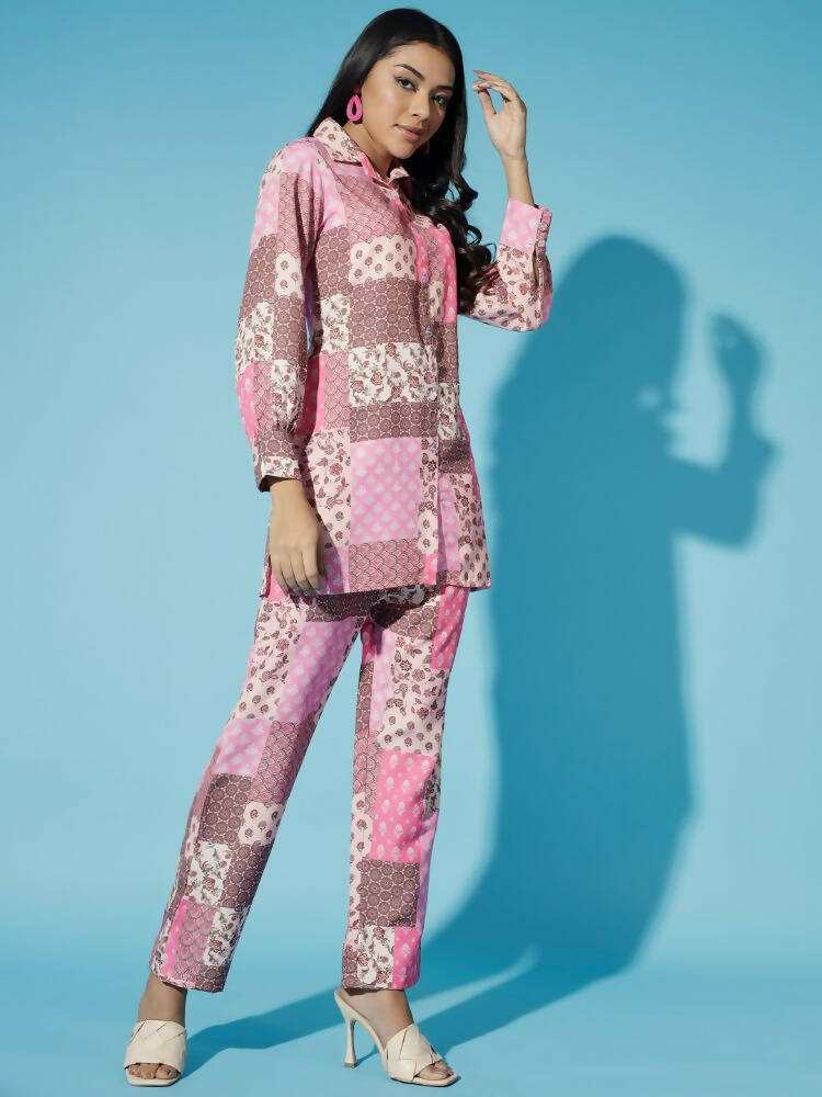 Myshka Women Multi - Printed Bling & Sparkly Co-Ords