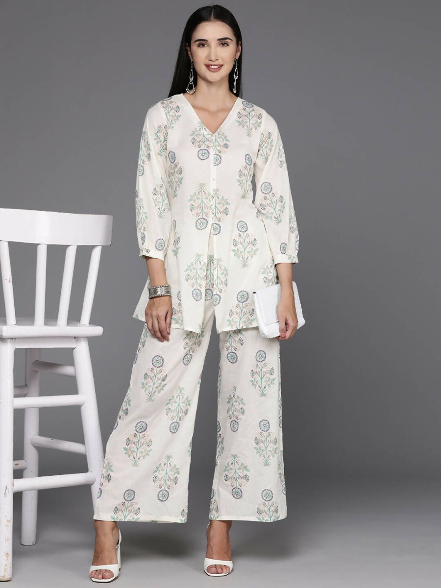 Ahalyaa Women's Traditional Wear Co-ods - Off White