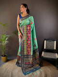 Joban Fashion Royal Blue Small Butti Banarasi Silk Sarees
