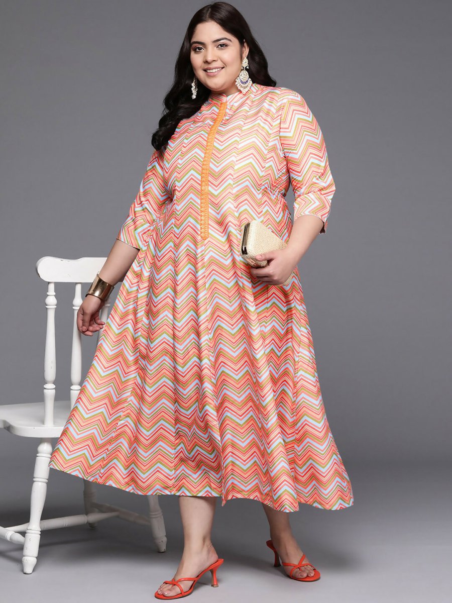 Ahalyaa Women's Traditional wear Ethnic Dress - Multi Color