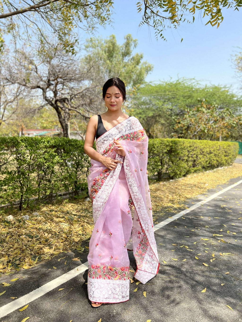 Vamsee Riddhi-Siddhi -1 Lavender Organza Saree