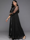 Ahalyaa Women's Traditional wear Kurta Set - Black