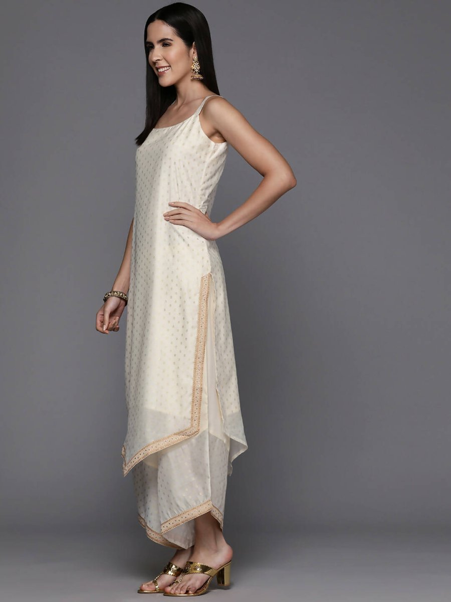 Ahalyaa Womens Kurta Set - Off-white