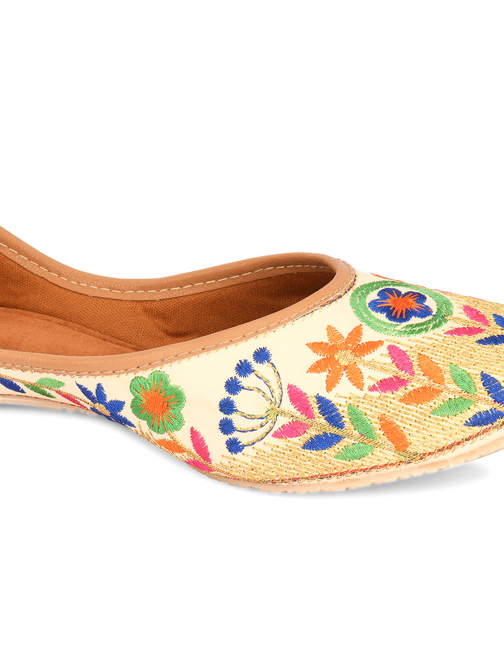 Desi Colour Women Indian Ethnic Footwear-Forest Beauty