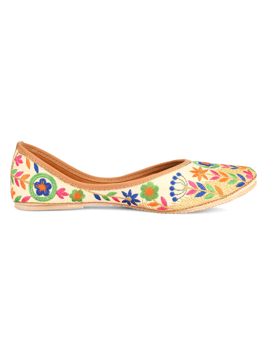 Desi Colour Women Indian Ethnic Footwear-Forest Beauty