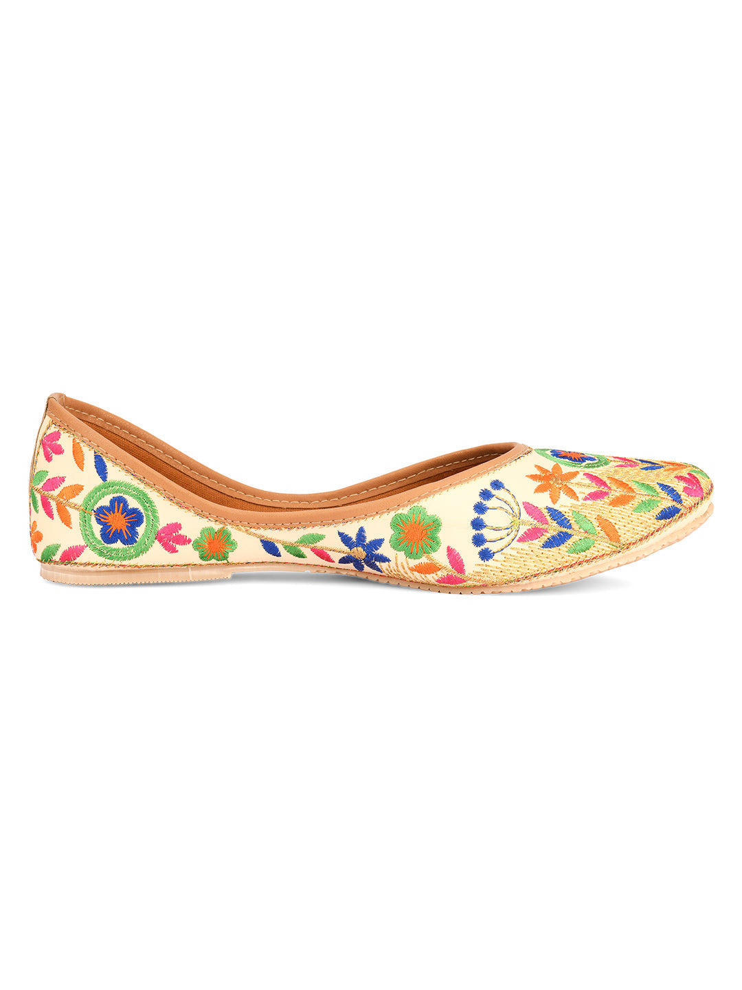 Desi Colour Women Indian Ethnic Footwear-Forest Beauty