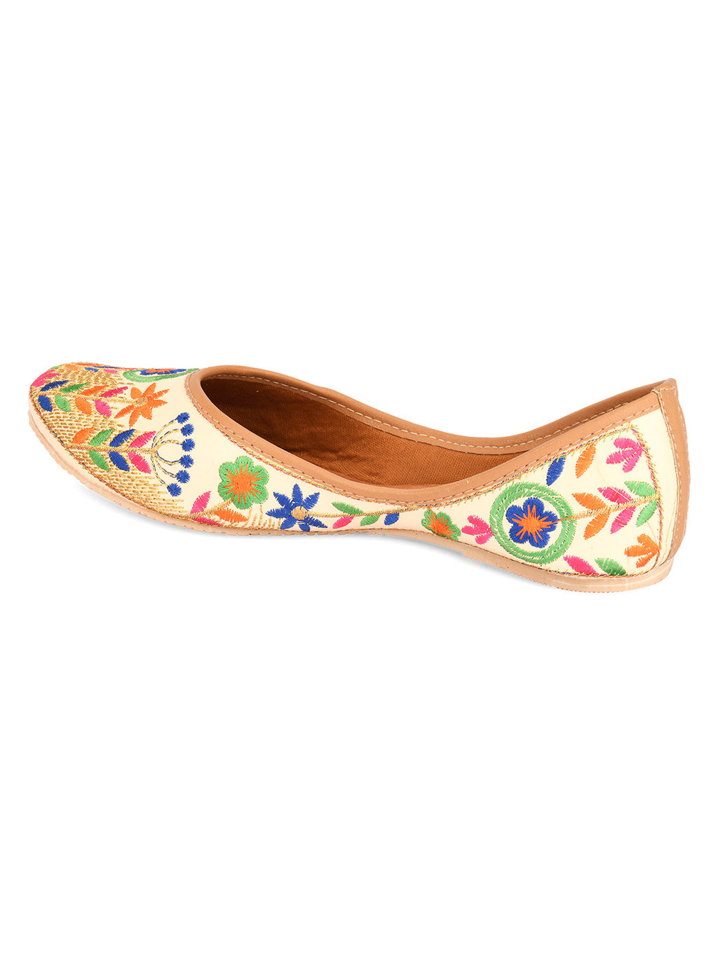 Desi Colour Women Indian Ethnic Footwear-Forest Beauty