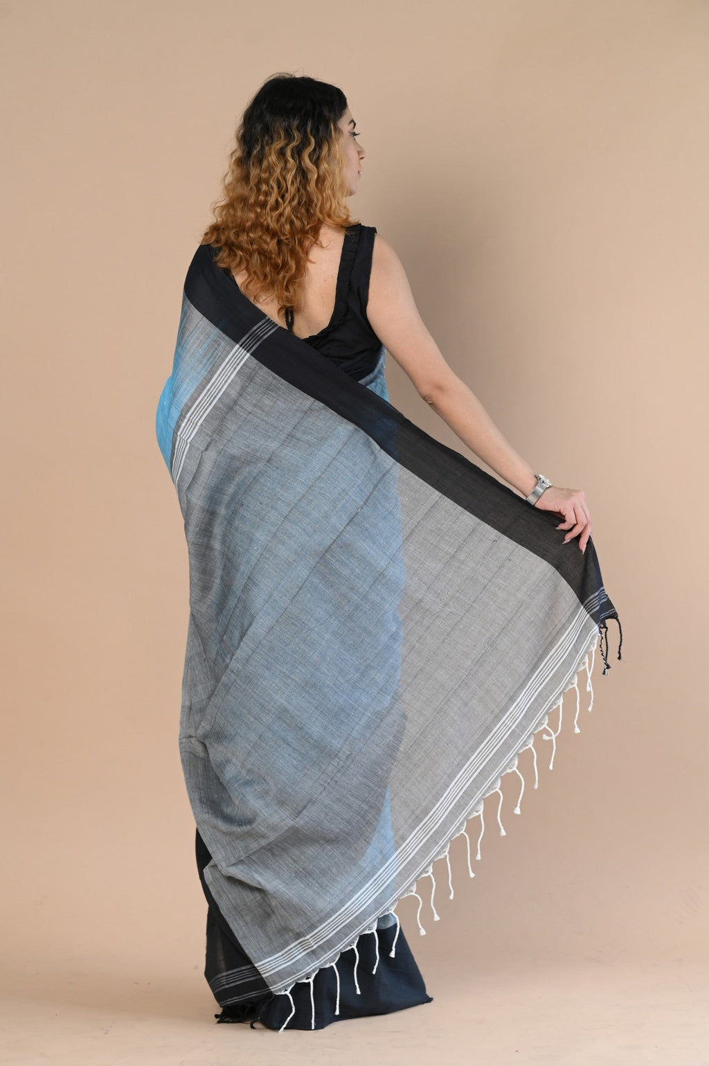 Very Much Indian Handloom Pure Cotton Saree With Handwoven Buttis