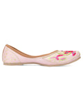 Desi Colour Women Indian Ethnic Footwear-Pink Multi